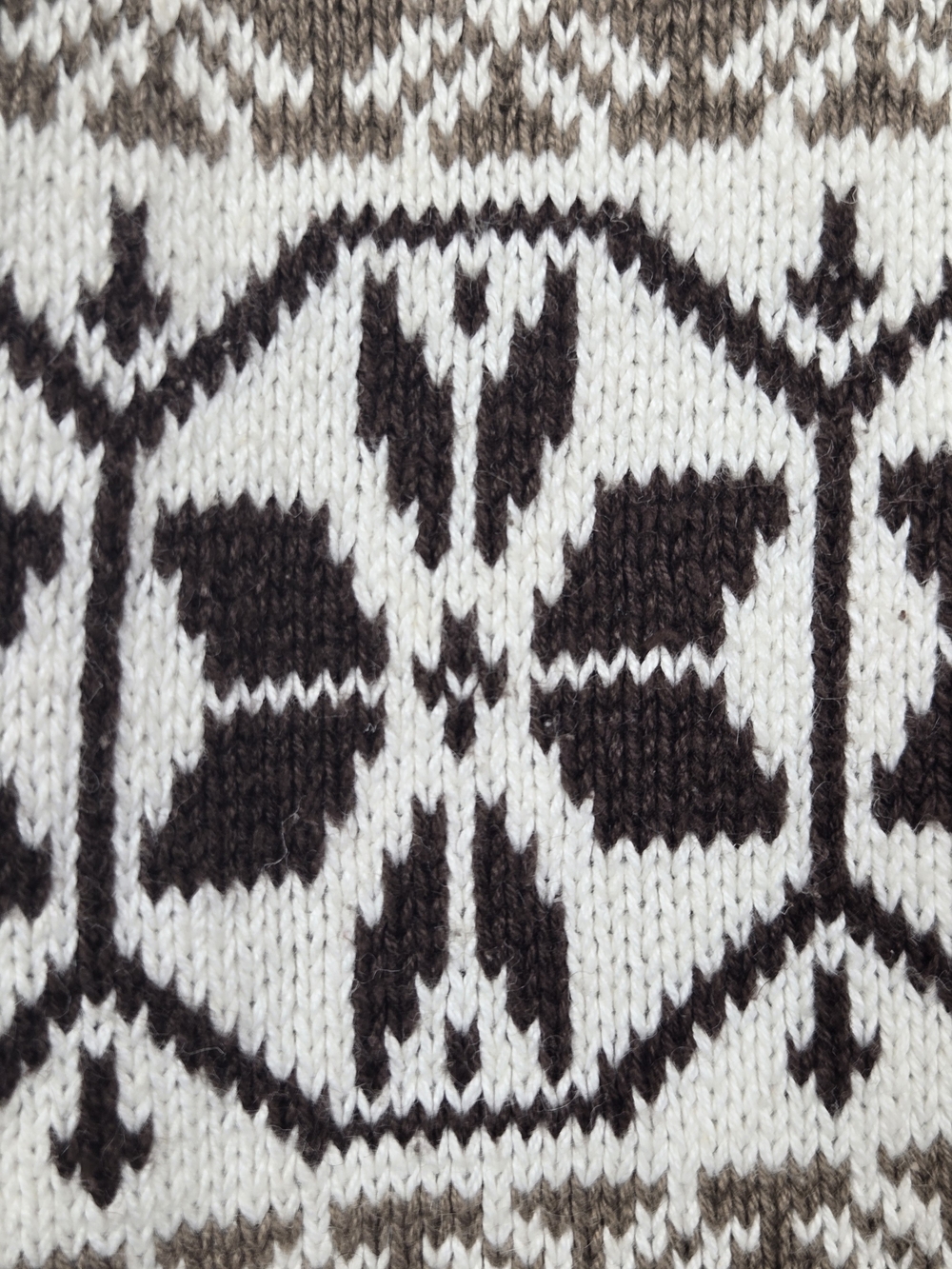Vintage Nuggets Nordic Fair Isle Ramie Cotton Sweater Vest Cottagecore Large - Picture 5 of 9